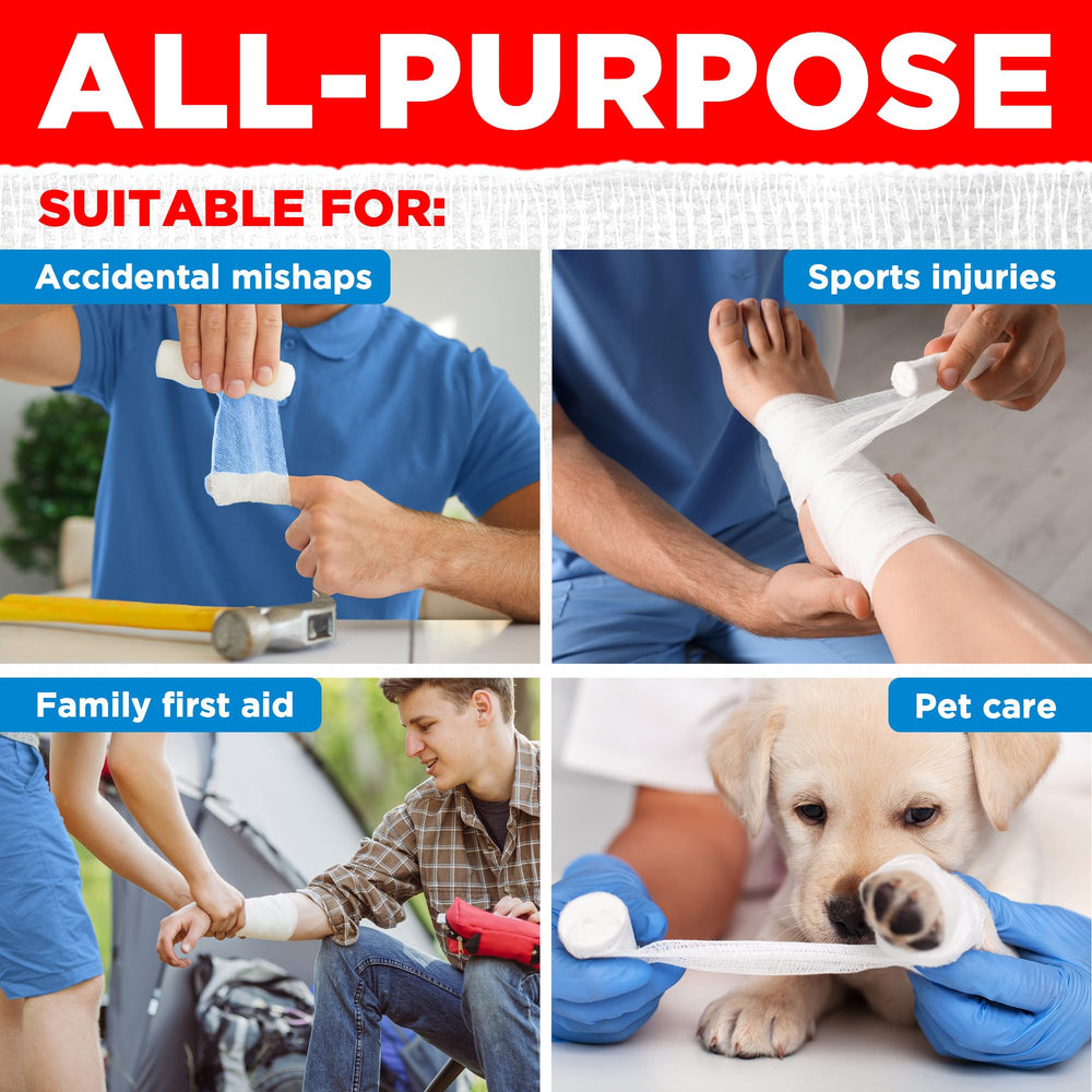 Mighty-X gauze rolls are a practical value-packed first-aid kit staple.