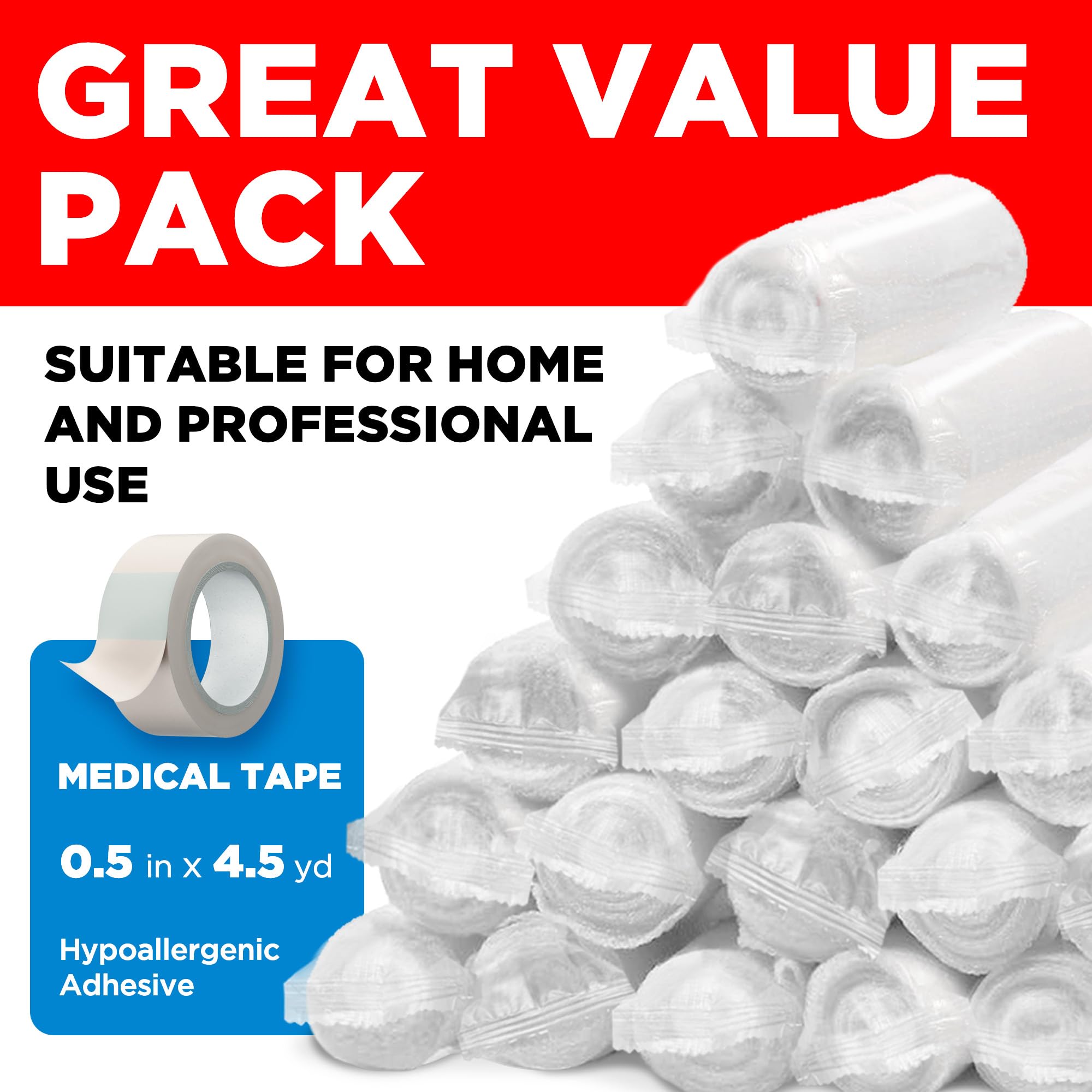 Mighty-X gauze rolls suit DIY crafts, mummy wraps, and costume projects.