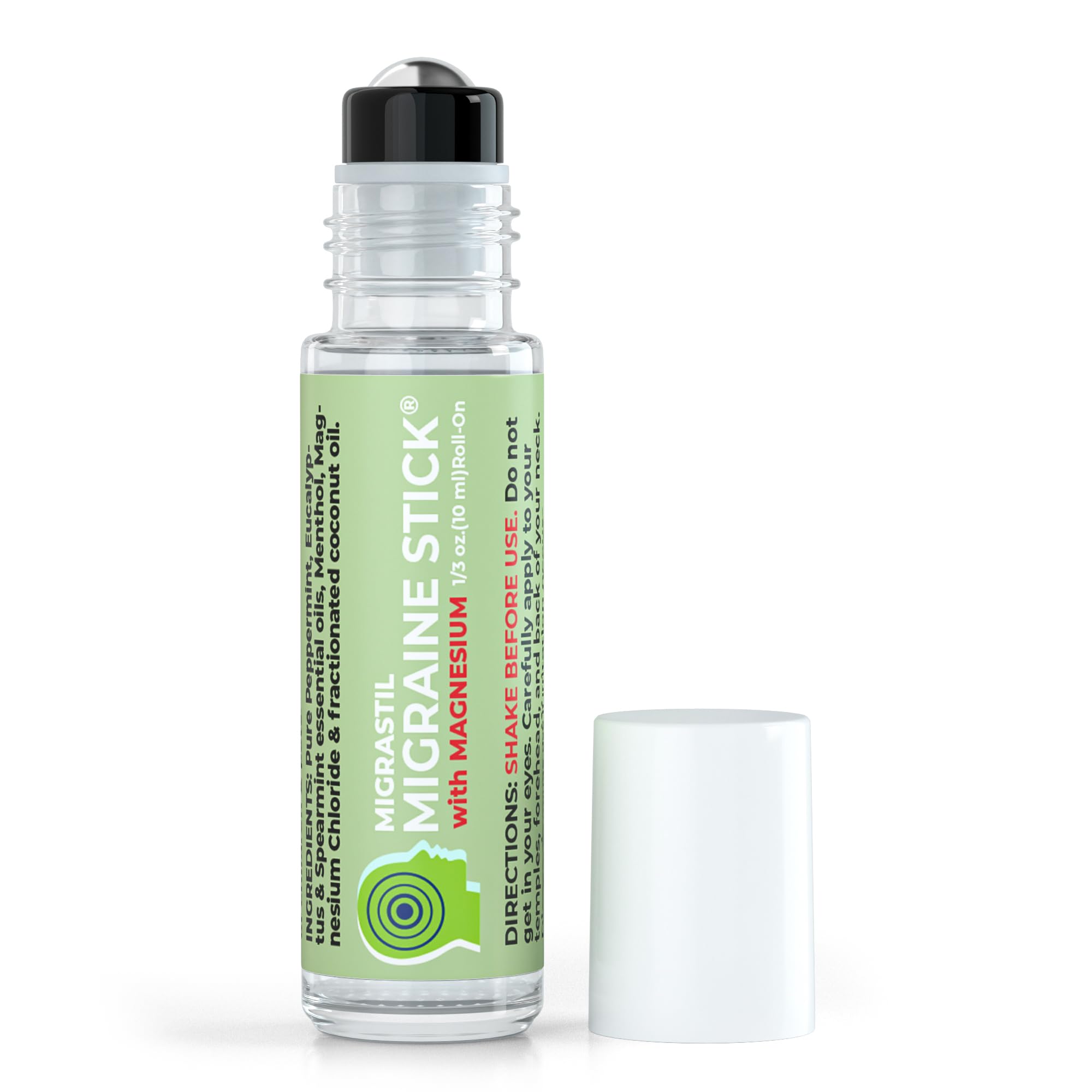 MIGRASTIL Migraine Stick roller for quick, portable relief.