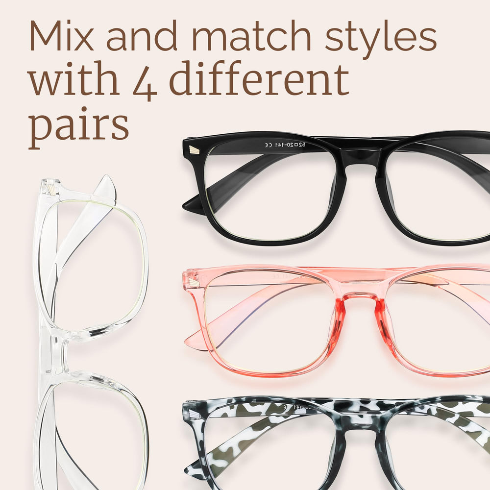 MIGSIR blue light glasses packaging and protective case