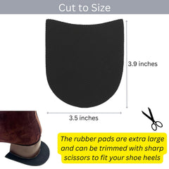 MIIDII heel pads cut-to-fit 4mm, enabling precise sizing for various heels.