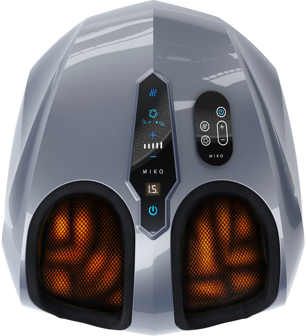 MIKO Foot Massager with deep kneading targets sore feet for relief.