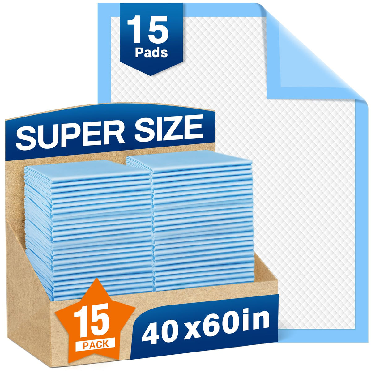 MILDPLUS 40x60 bed pad for overnight protection and absorbency