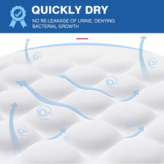 MILDPLUS soft diamond fabric surface keeps skin comfortable and dry