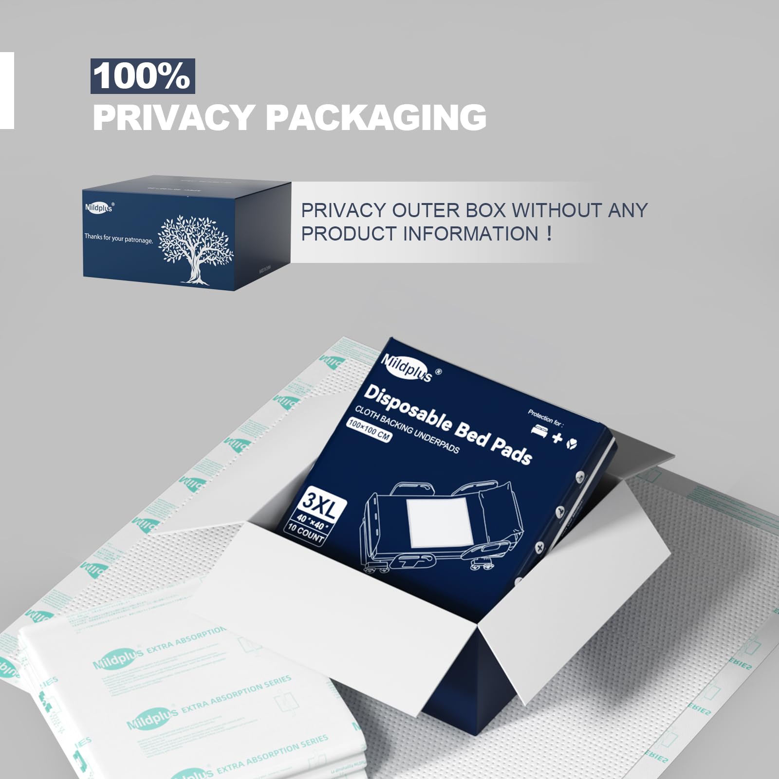 MILDPLUS recommends following care instructions to maintain underpad performance.