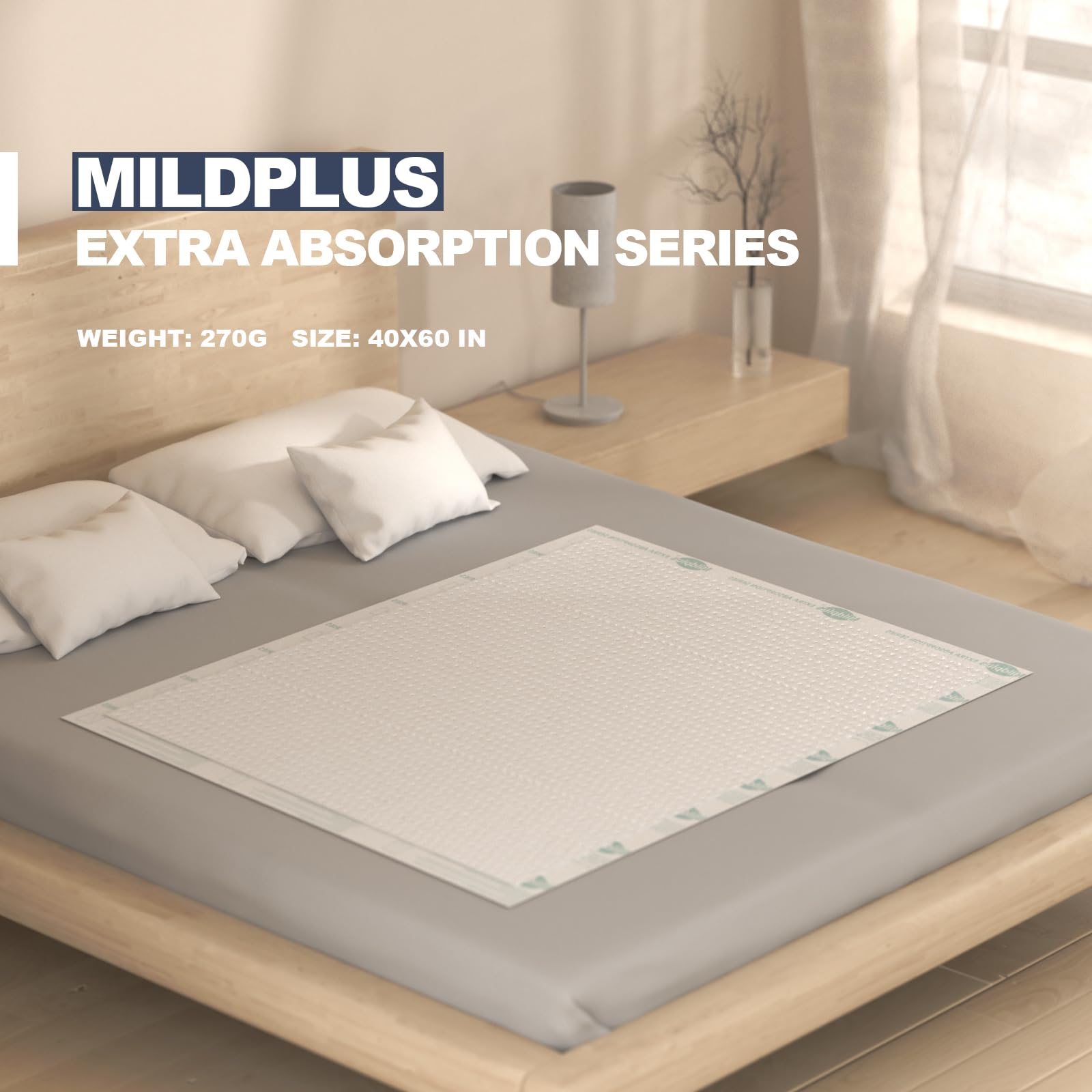 Leak-proof backing of MILDPLUS underpads helps control leaks