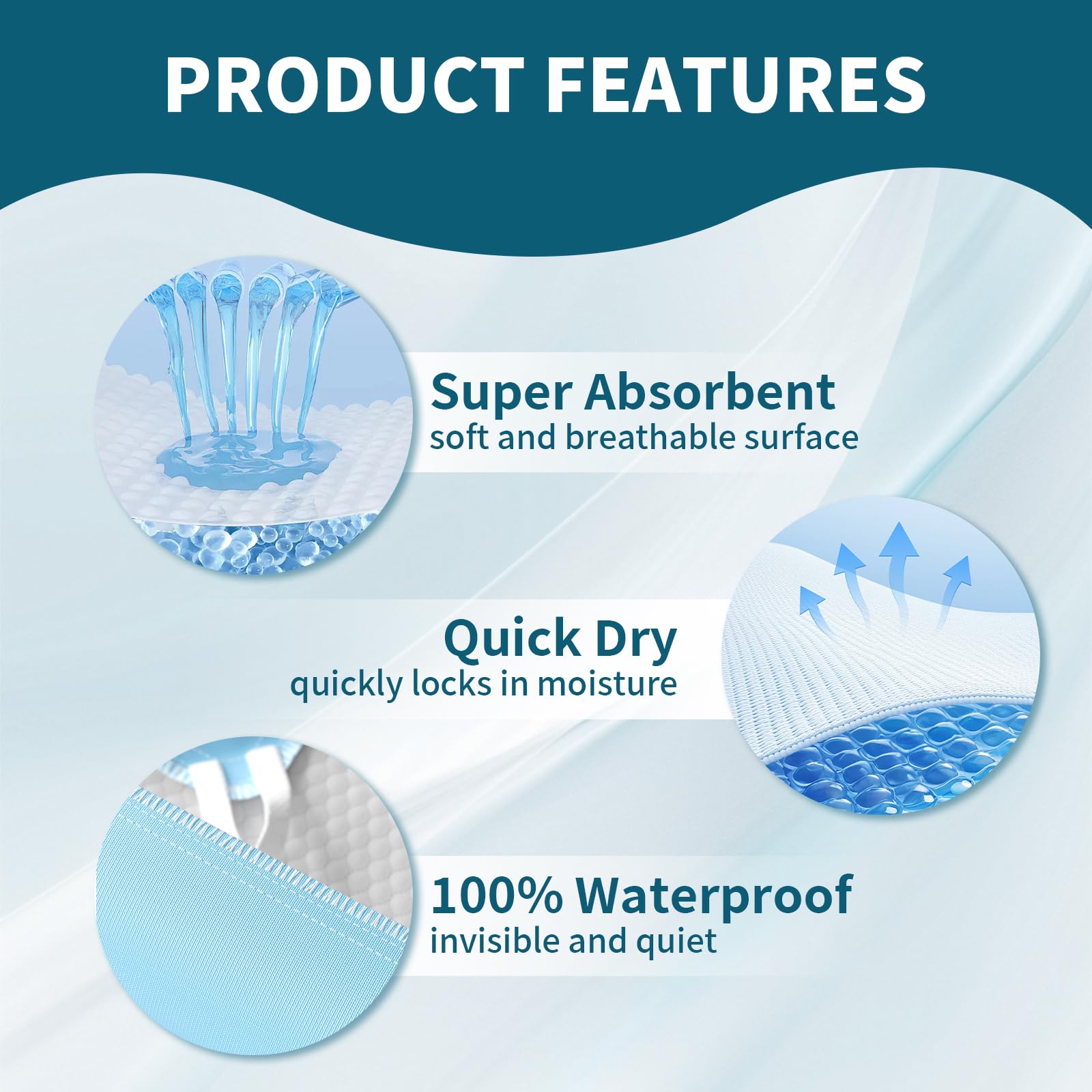 MILDPLUS quiet underpad stays unobtrusive during night changes.