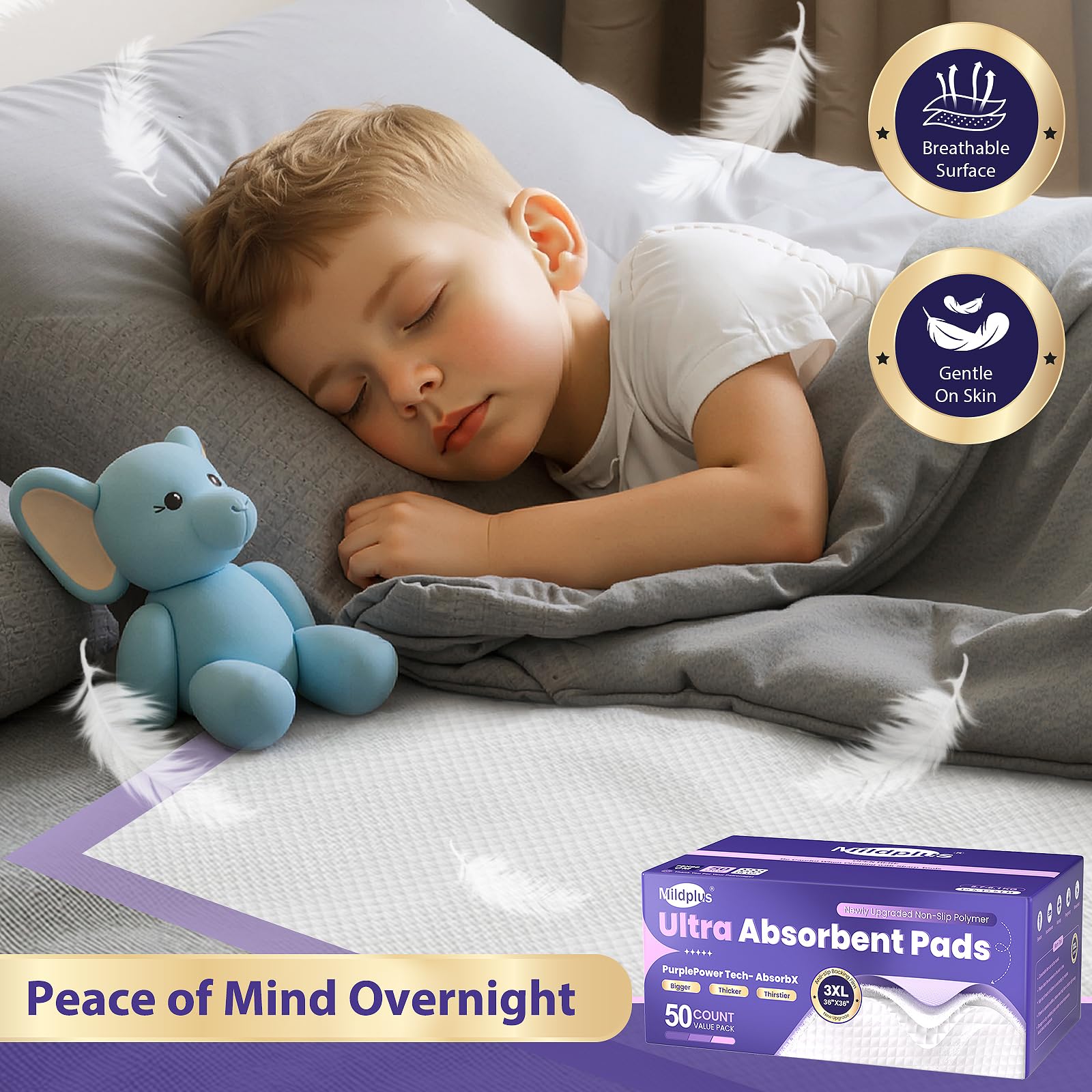 MILDPLUS versatile pad for pets, kids, and home use.