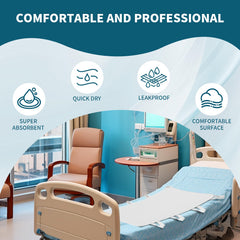 MILDPLUS 34×52 blue underpad with 4-layer design for absorbent protection.