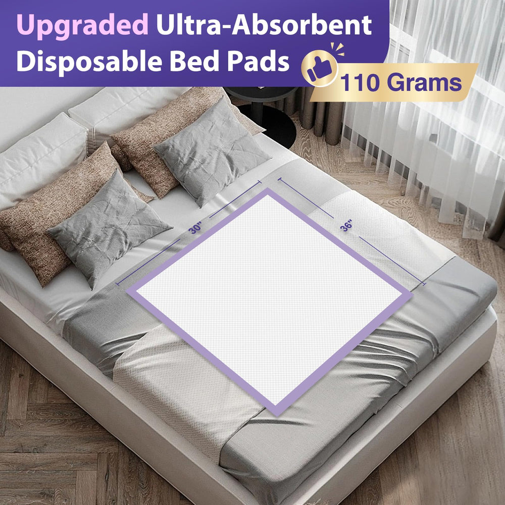 MILDPLUS underpad anti-slip dimple backing keeps pad in place.