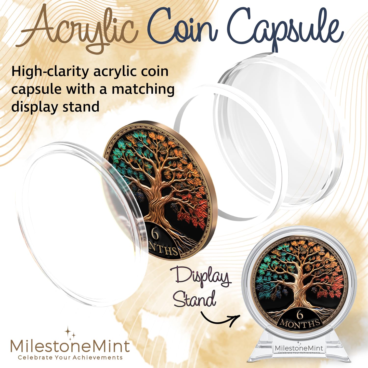 MilestoneMint sobriety collection gifts, suitable for sponsor gifts and milestones.