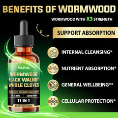 MILIVOL Wormwood Liquid Drops herbal blend with wormwood and botanicals for aroma