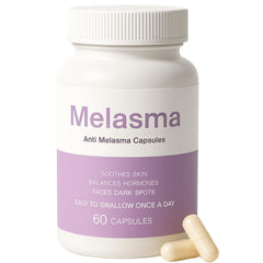 MILIZHIWU Melanina capsule bottle on white surface, daily skin support visual