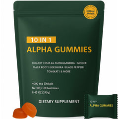MILIZHIWU True Alpha Gummies bottle highlights mineral-rich formula for daily energy