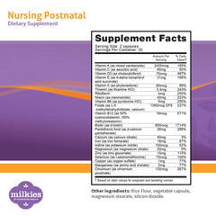 Milkies Fairhaven Health capsules close-up highlighting vitamin D and B support