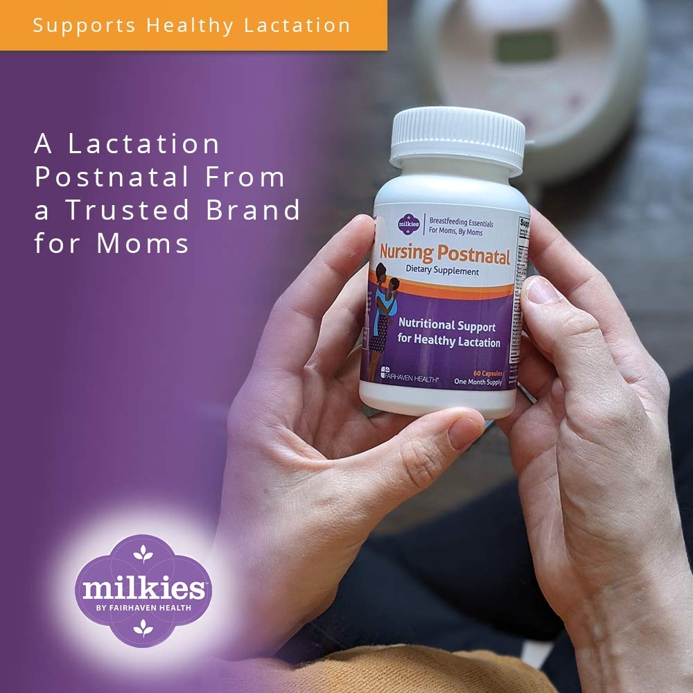 Milkies ingredient panel with calcium, iodine, and iron details