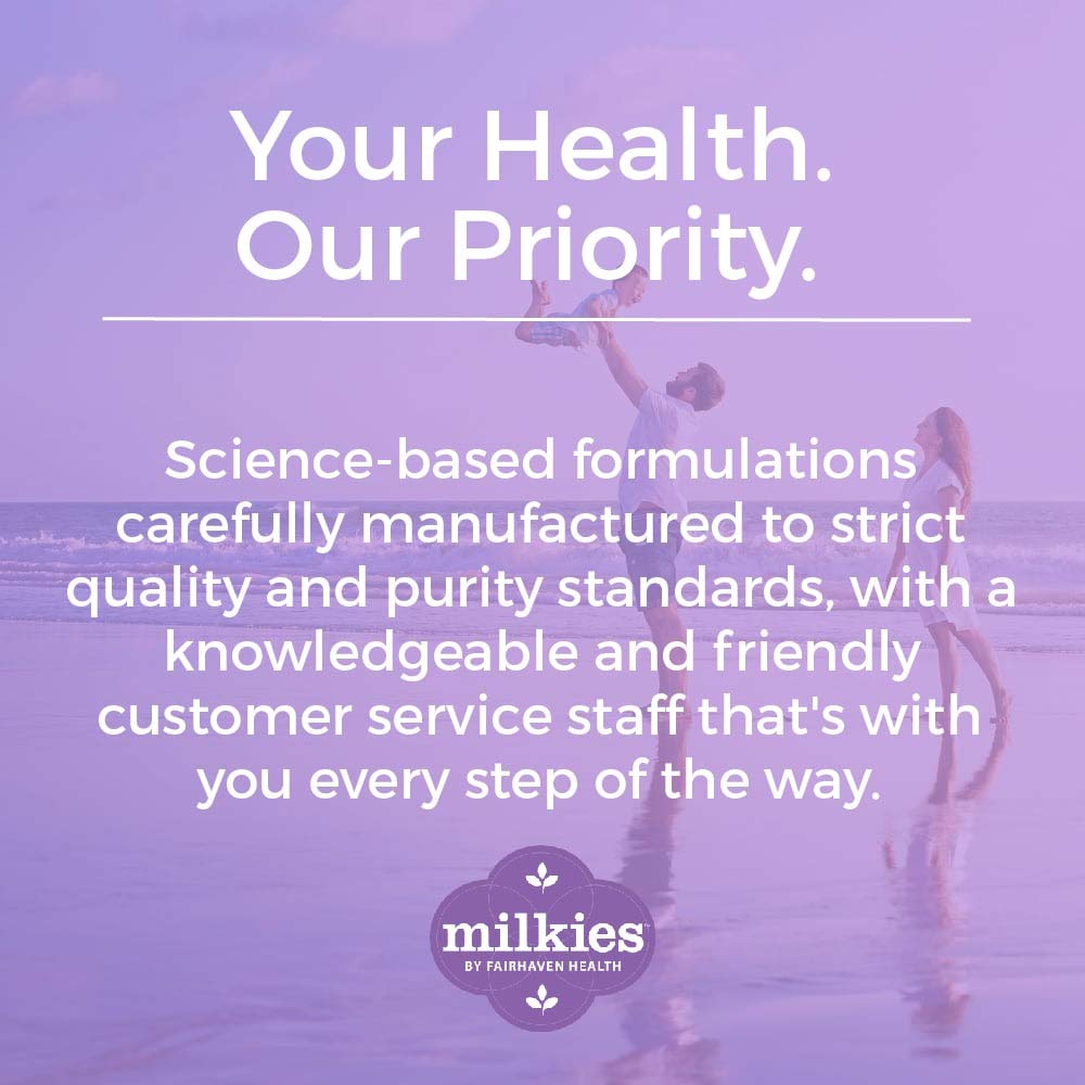 Milkies label indicating third-party testing and quality verification