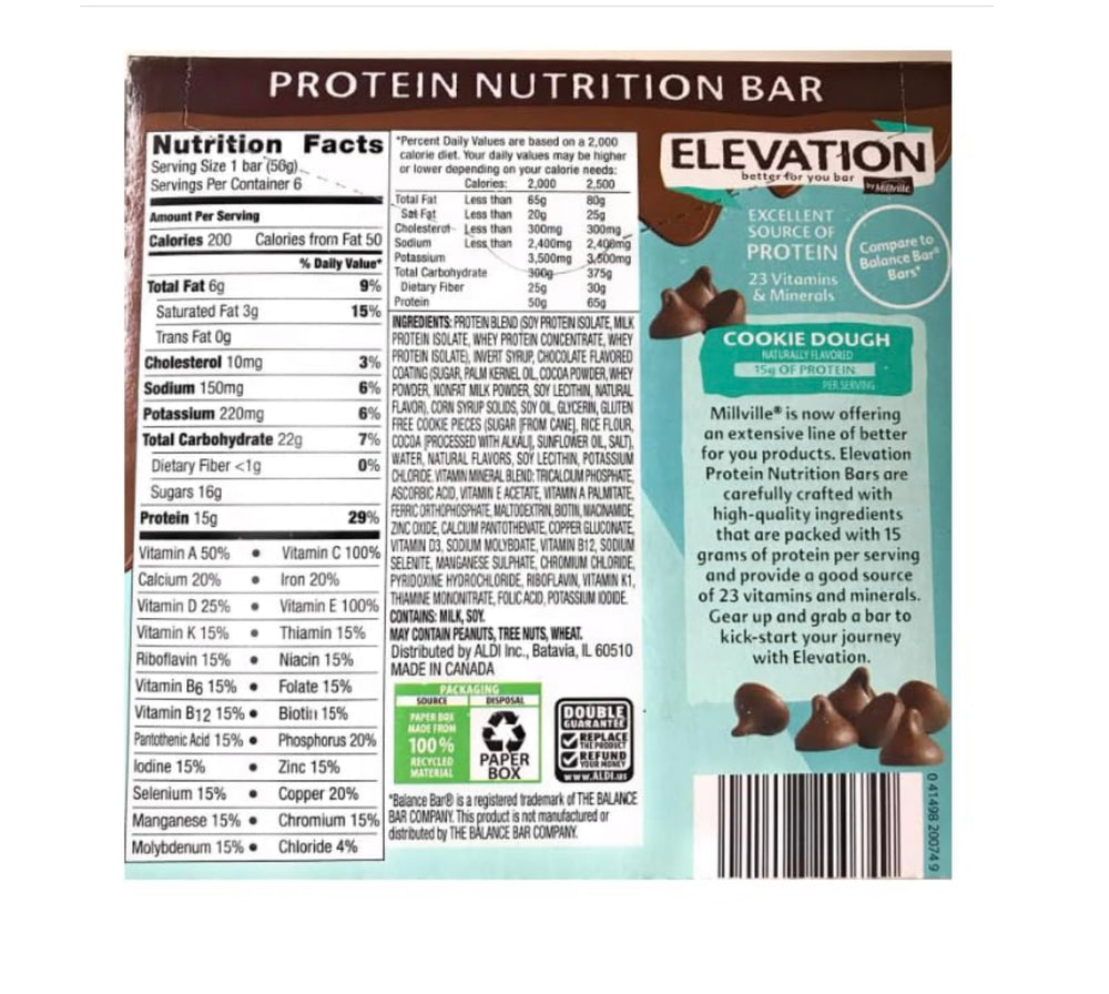Millville Elevation 12-bar box showcases convenient high-protein snack