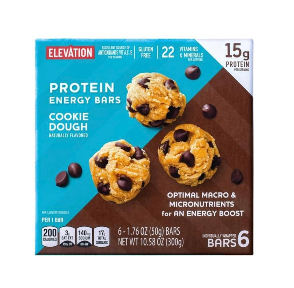 Elevation by Millville cookie dough bar close-up showing texture