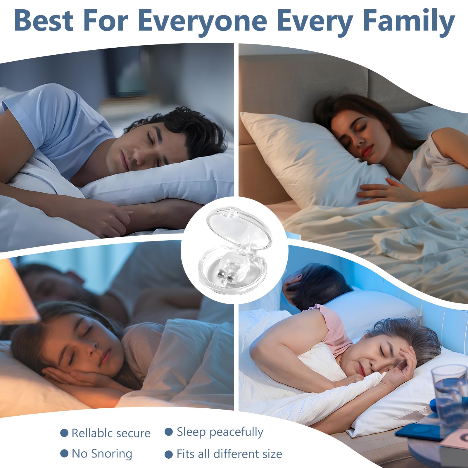 Users report quieter nights and easier nighttime breathing with Milumber Sleep Clips.