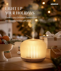 Mimicat white frosted glass dome close-up enhances decor and aroma diffusion.