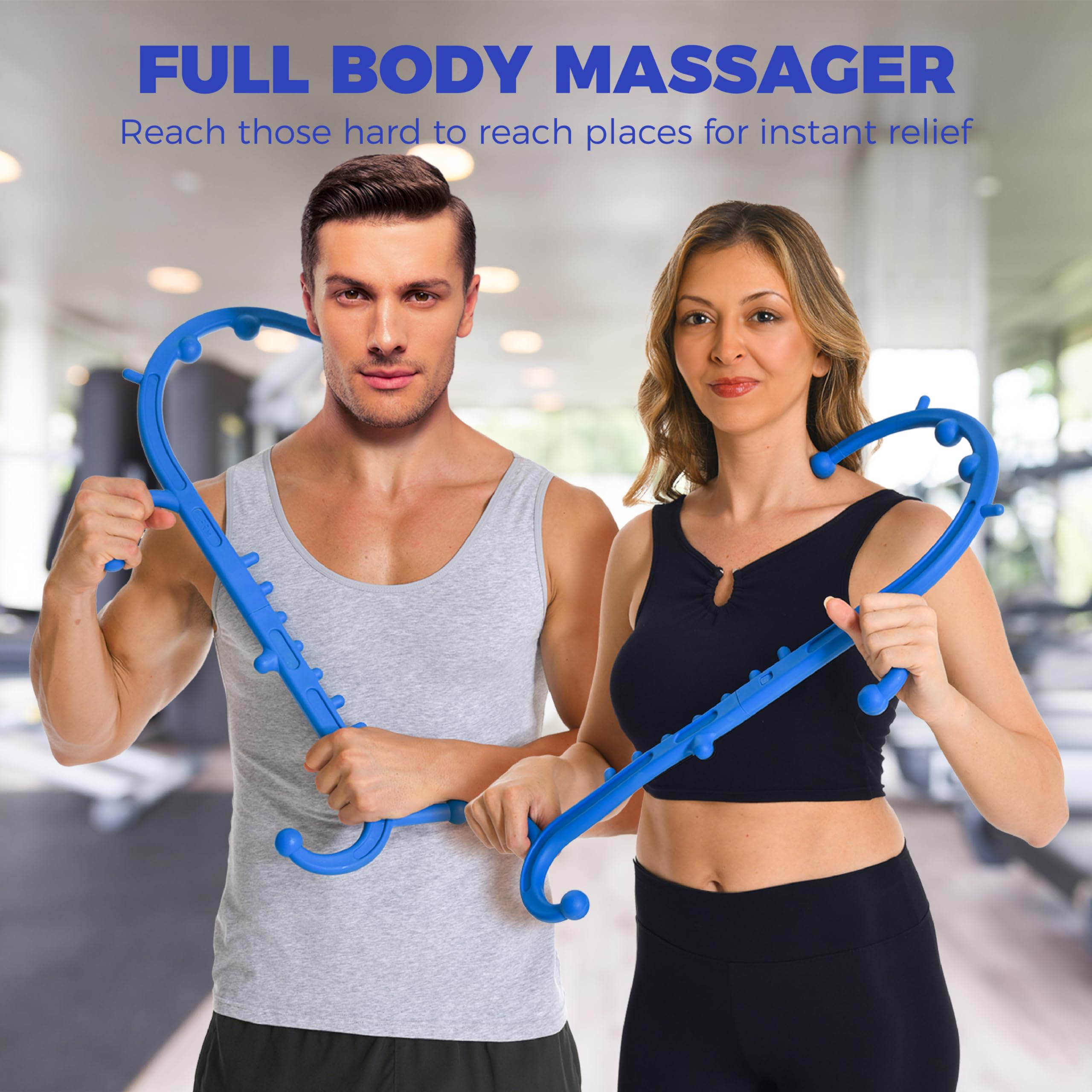 Mimlevey ergonomic massager uses BPA-free materials for safe home use.