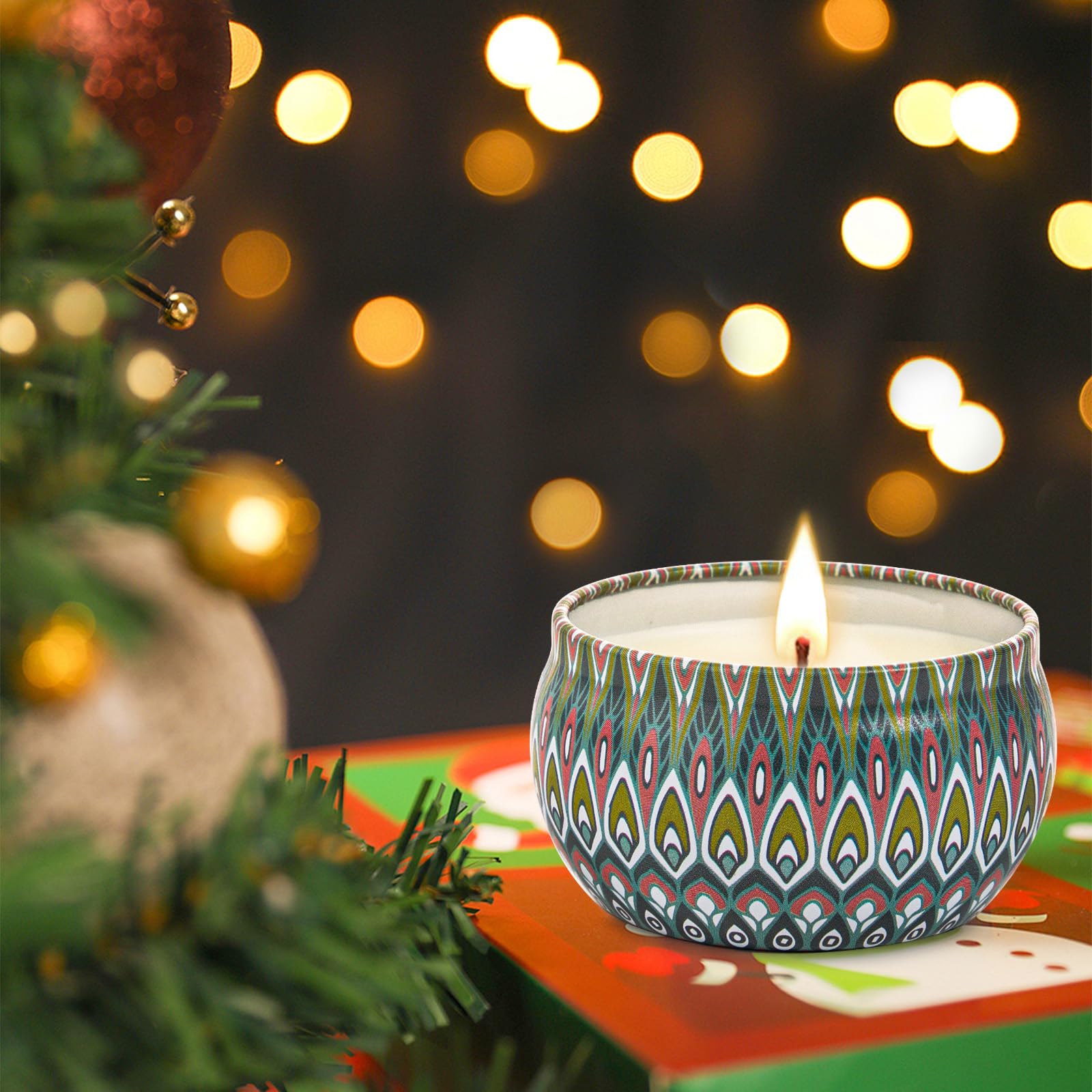 MIMURHYL orange blossom jar candle light uplifting scent for fresh rooms.