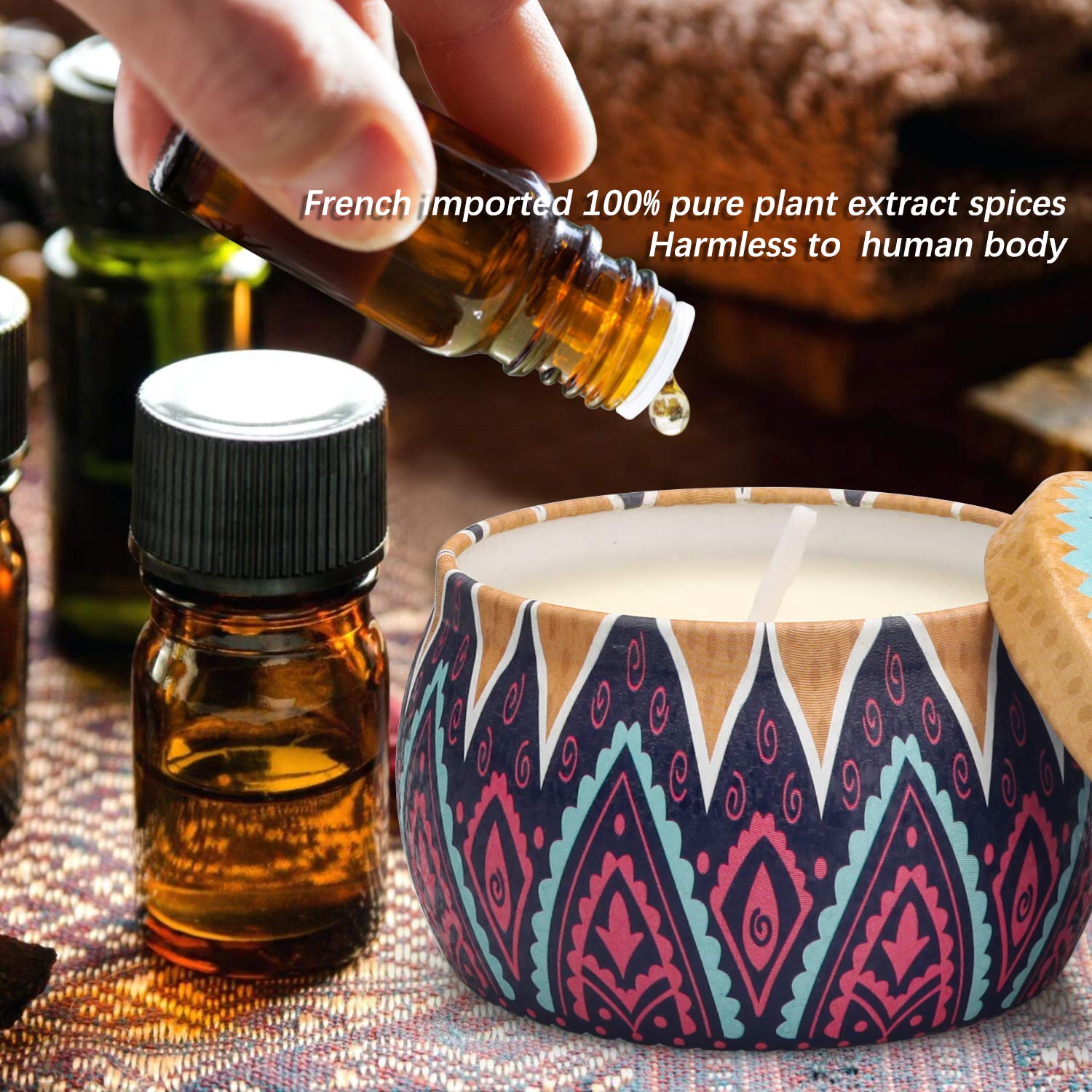 MIMURHYL travel-friendly tin candle for on-the-go relaxation.
