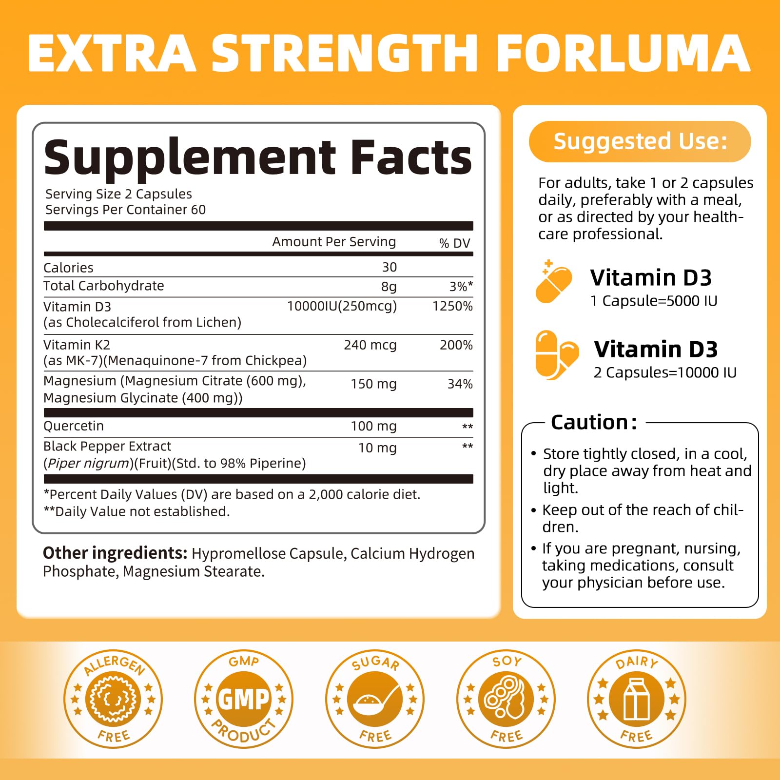 M inch capsules close-up shows easy-to-swallow capsules for daily use.