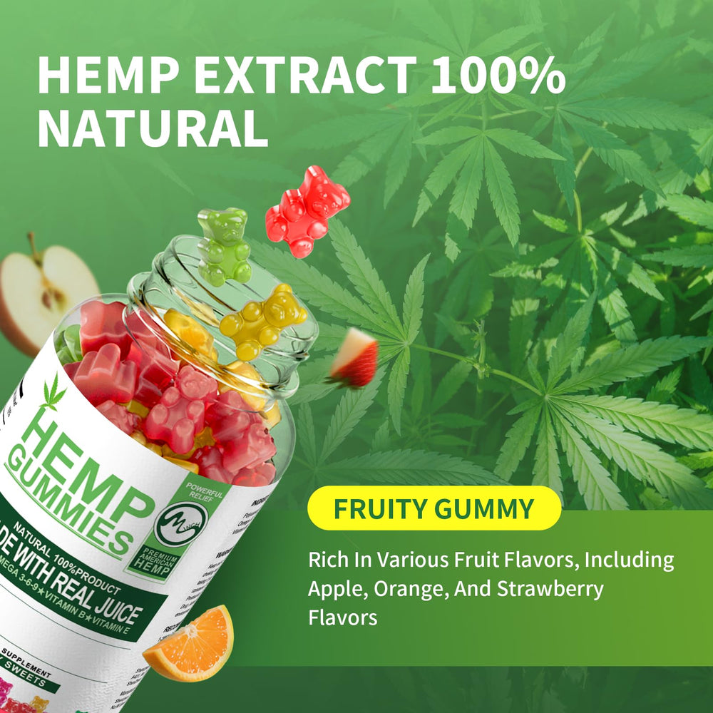Minch hemp gummies fruity chewy texture ready for daily use