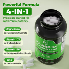 Minch label ingredients showing zinc, vitamin D3 and B6.