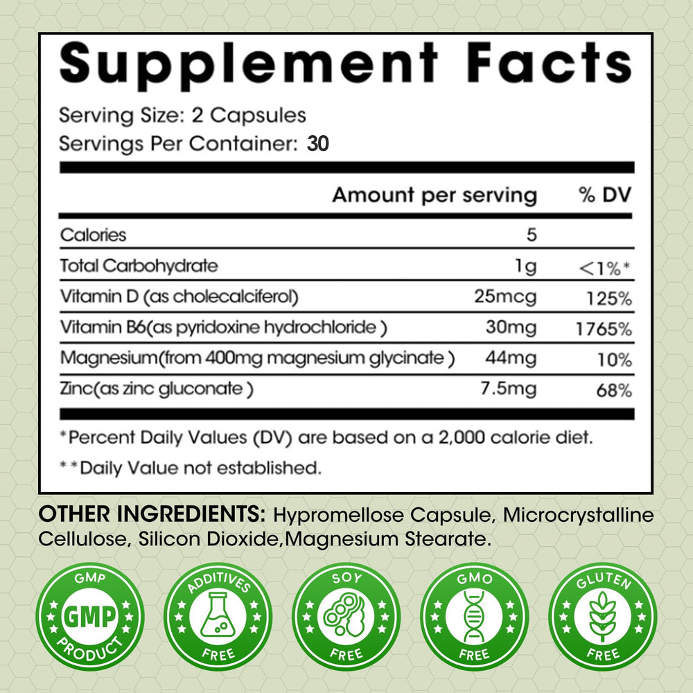 Minch magnesium glycinate capsules closeup highlighting high bioavailability.
