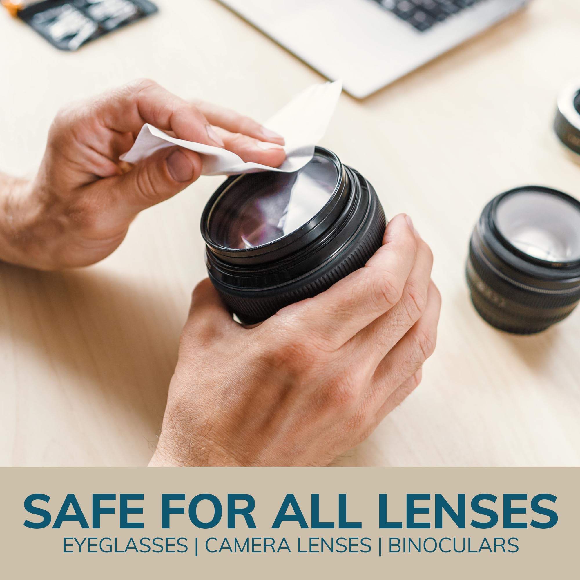 Mindful Design: limpia lentes sin rayas ni residuos, ideal para gafas y pantallas.