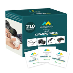 Mindful Design: toallitas limpiacristales para anteojos dejan lentes limpias y sin manchas.