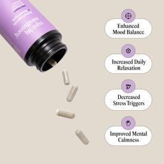 MINDHONEY SYNC capsules close-up showing easy, convenient capsules for daily use.