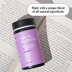 MINDHONEY SYNC ingredients label close-up highlighting adaptogens and minerals.