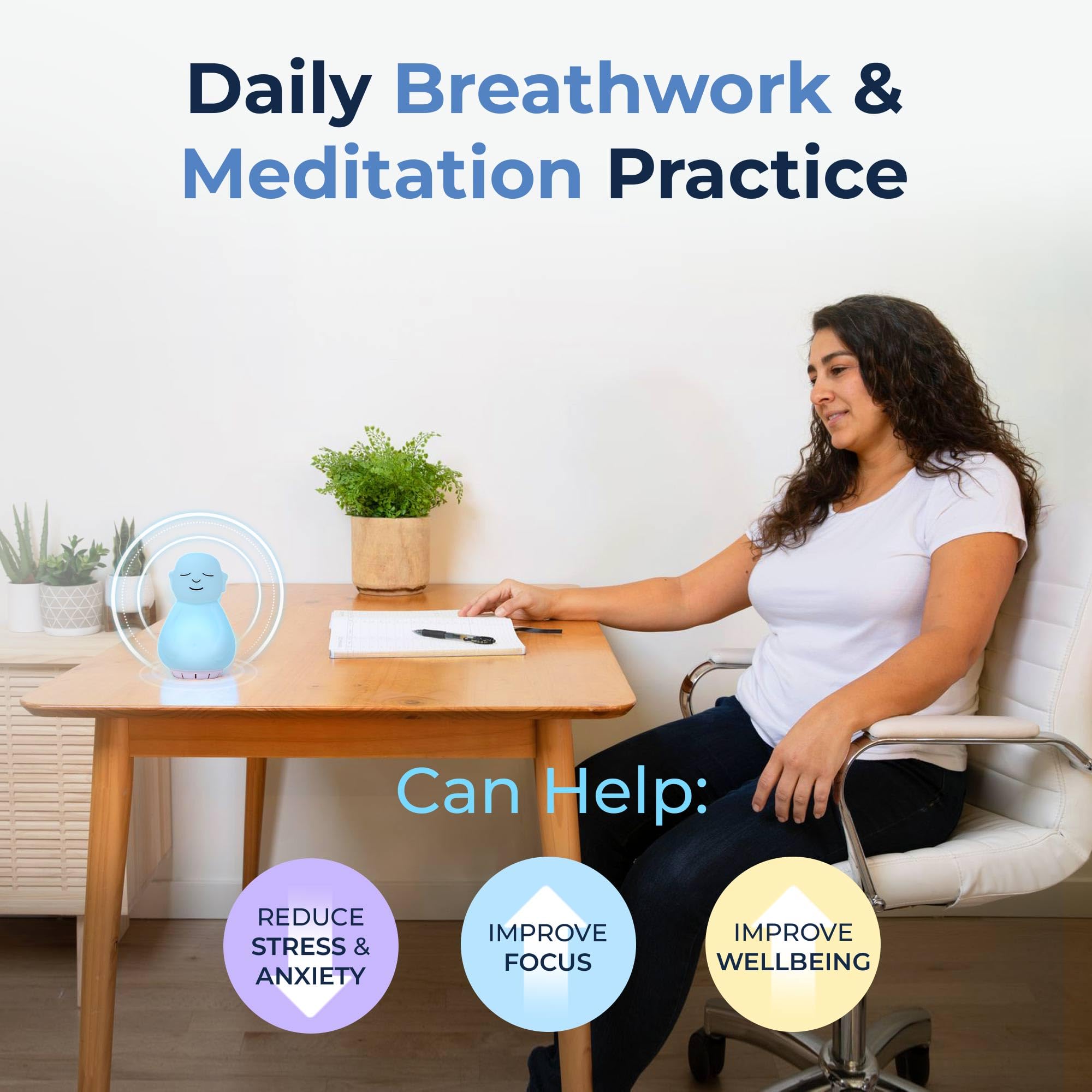 Mindsight Breathing Buddha with ambient nature sounds enhances sensory breathing practice