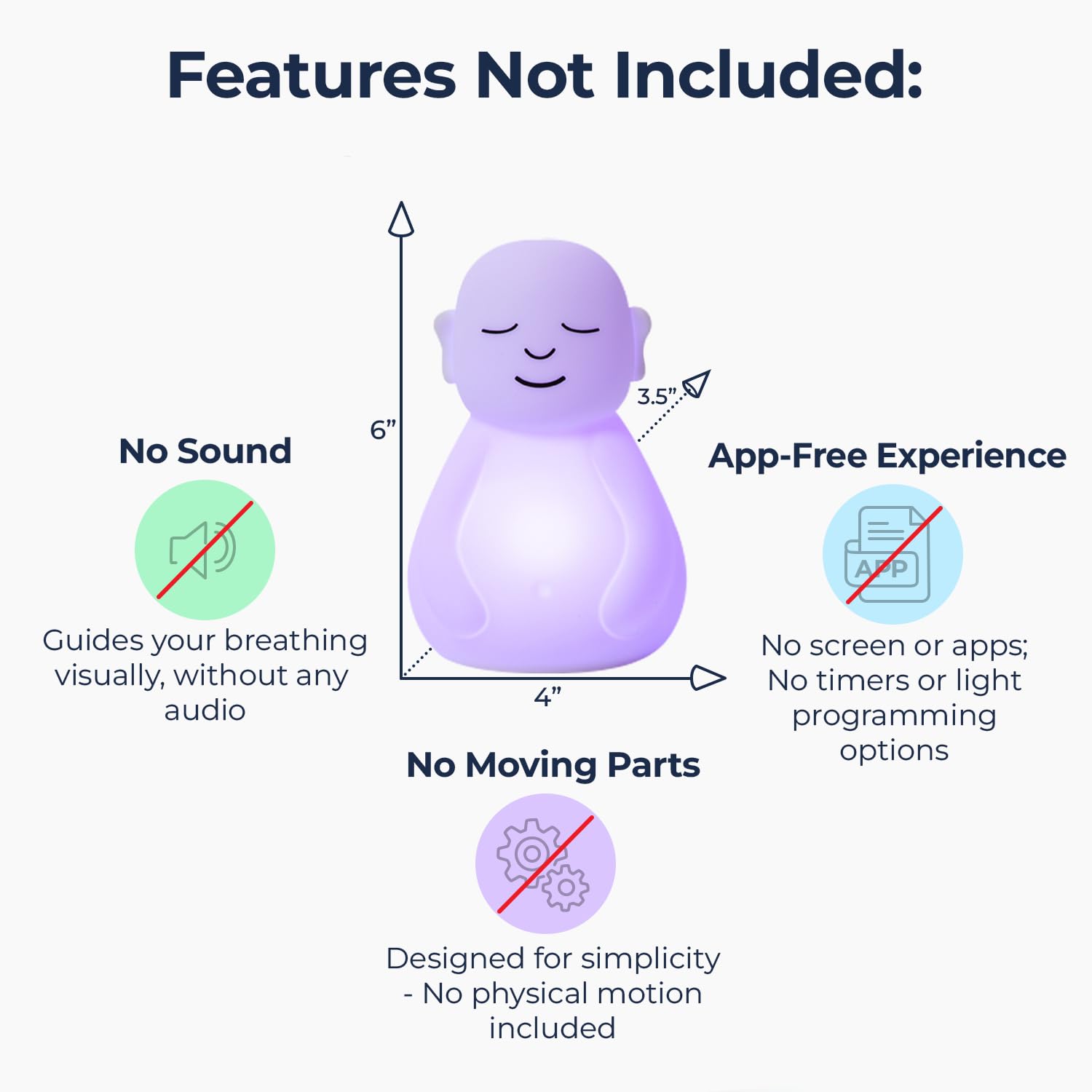 Mindsight Breathing Buddha with long battery life supports daily practice.