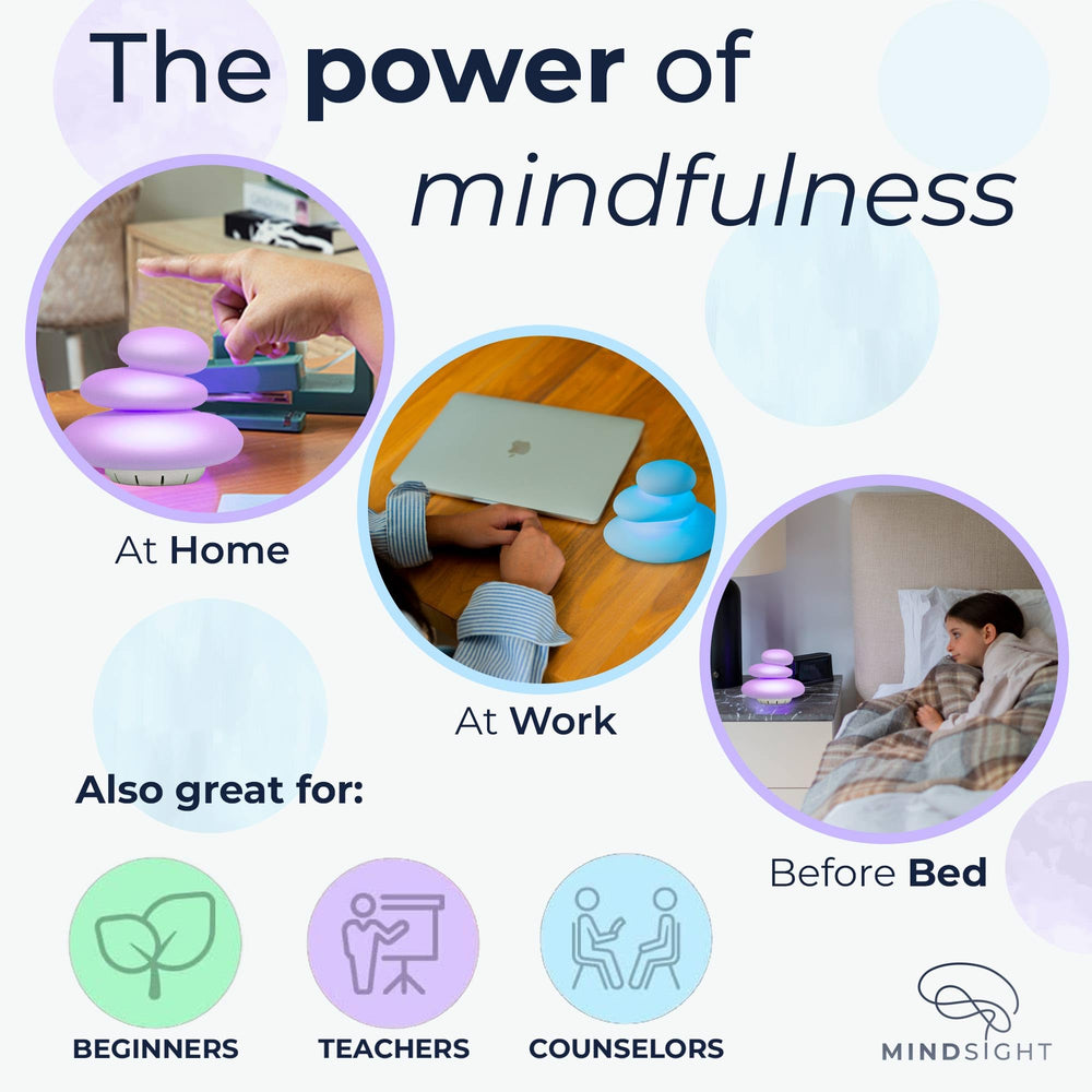 Mindsight Breathing Buddha silicone shell with soft tactile feel