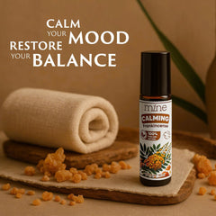 Mine Frankincense Roll On applying on skin for soothing touch.