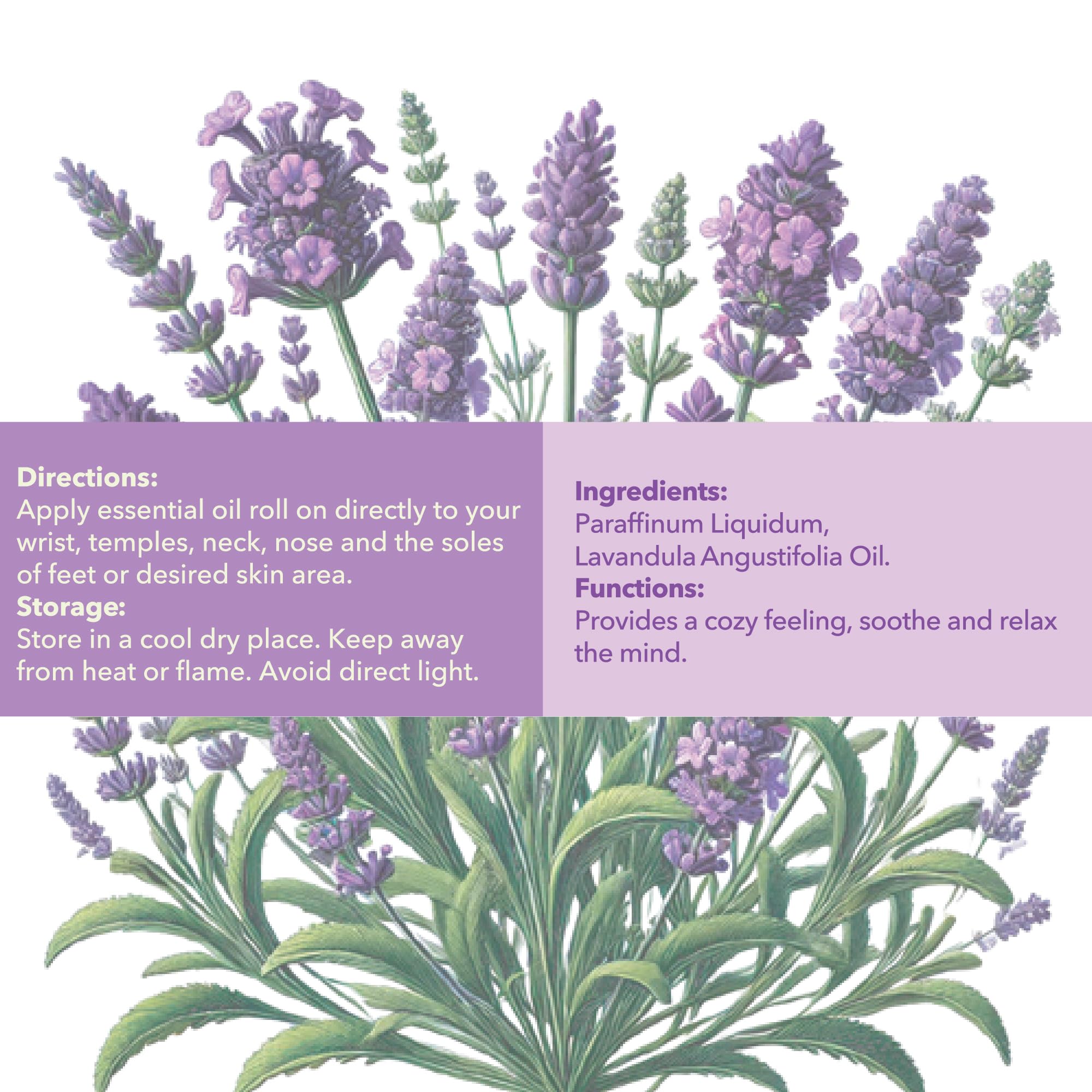 Mine Lavender aroma image suggests relaxing ambiance at home.