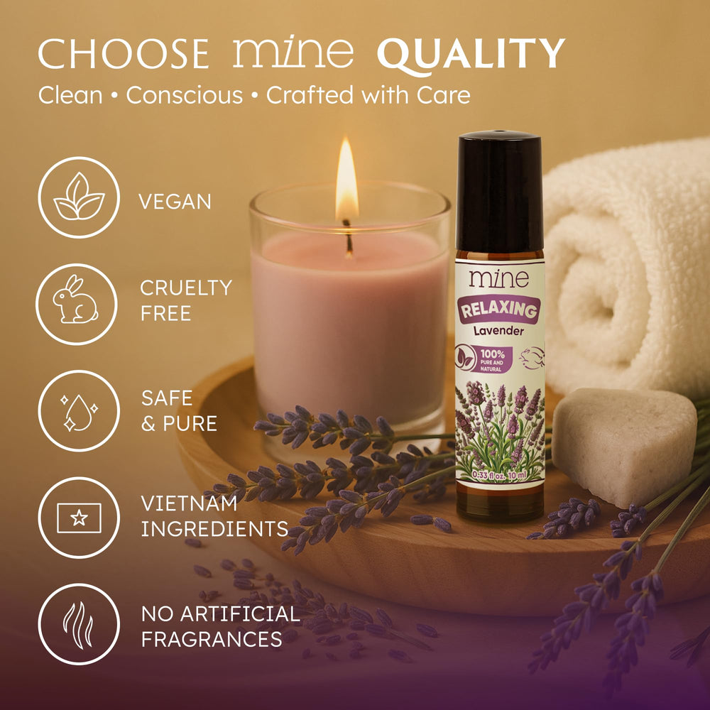 Mine Lavender uses natural ingredients for gentle skin care.