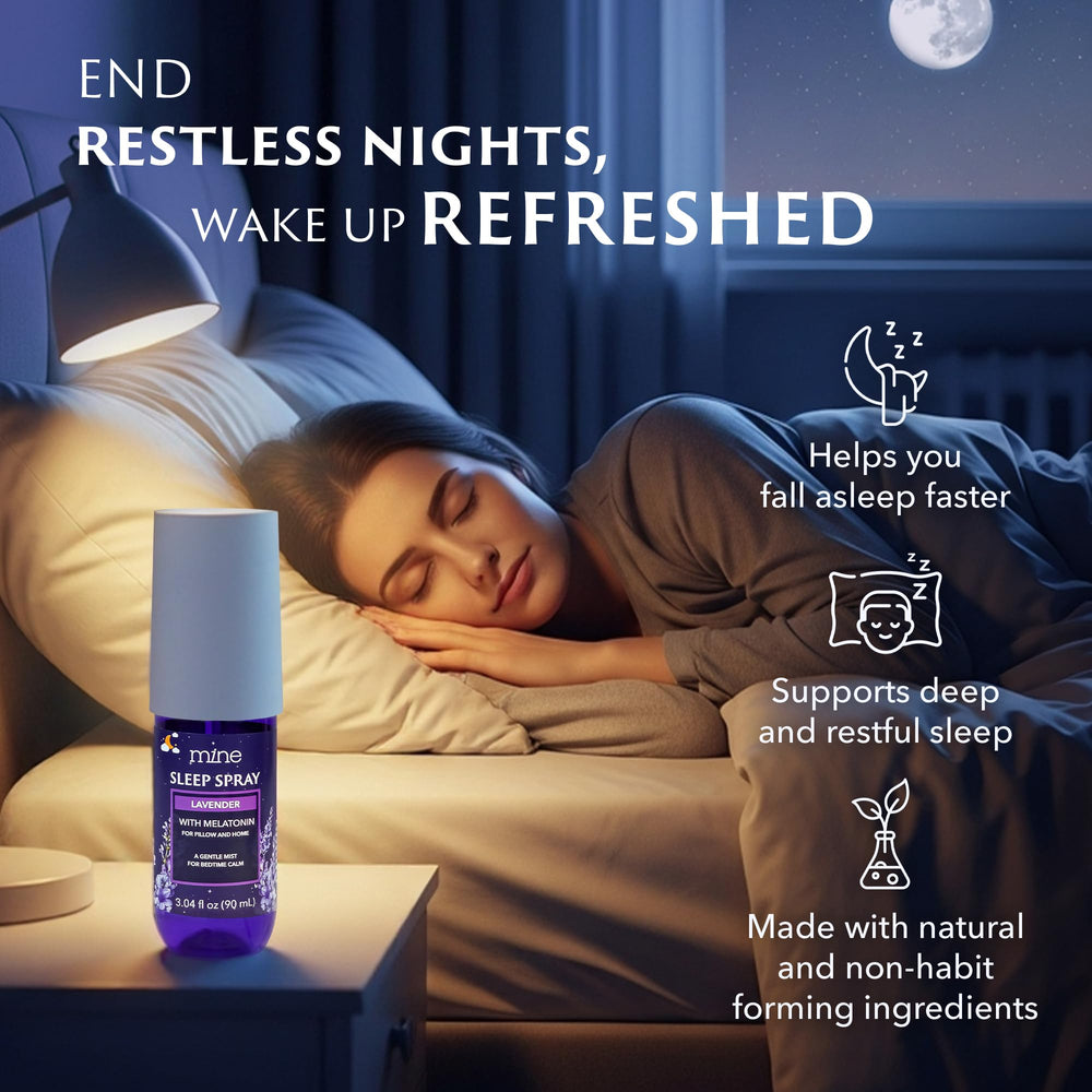 Mine Lavender Sleep Spray compact packaging is great for gifting.