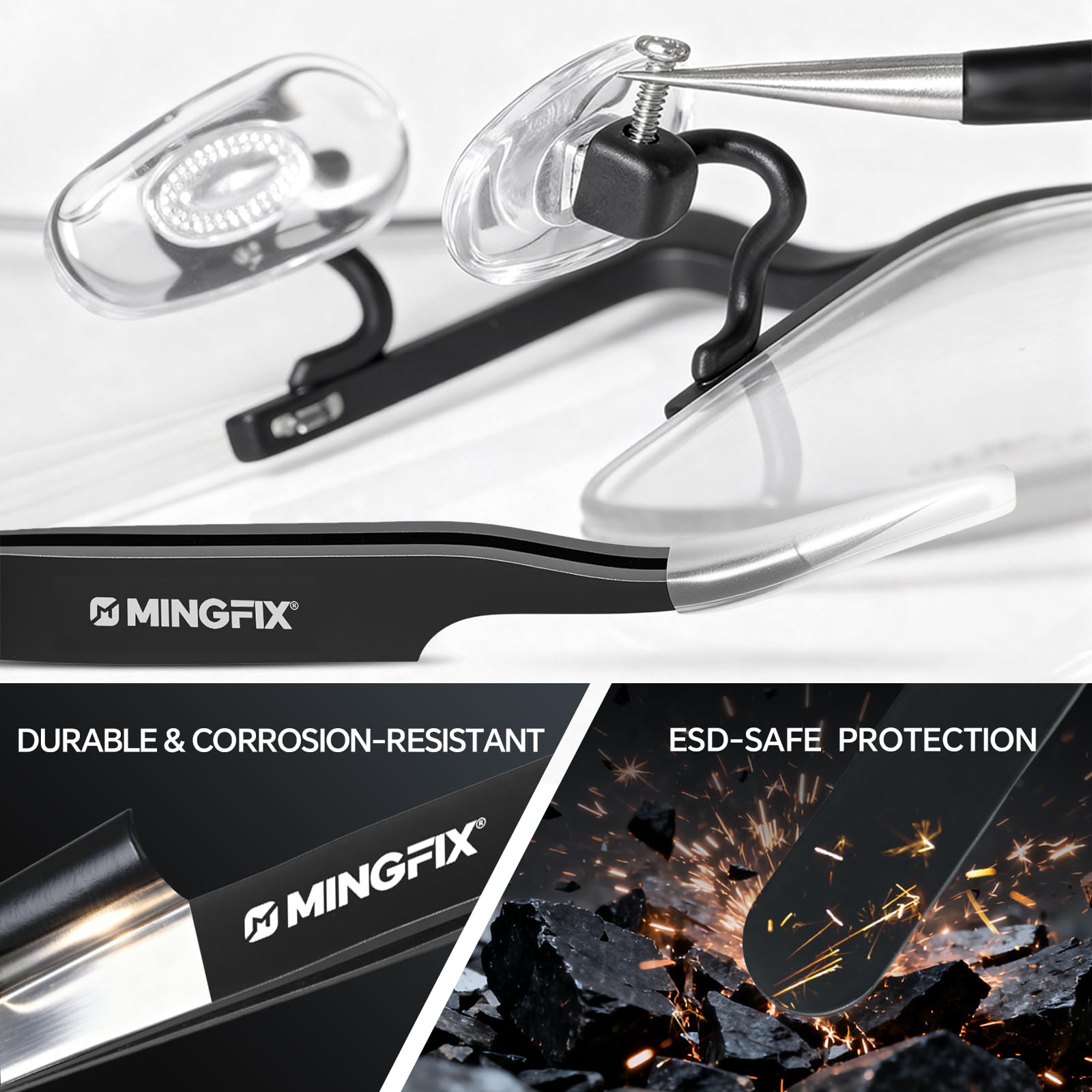 MINGFIX variety of 15 screws enables versatile repairs.