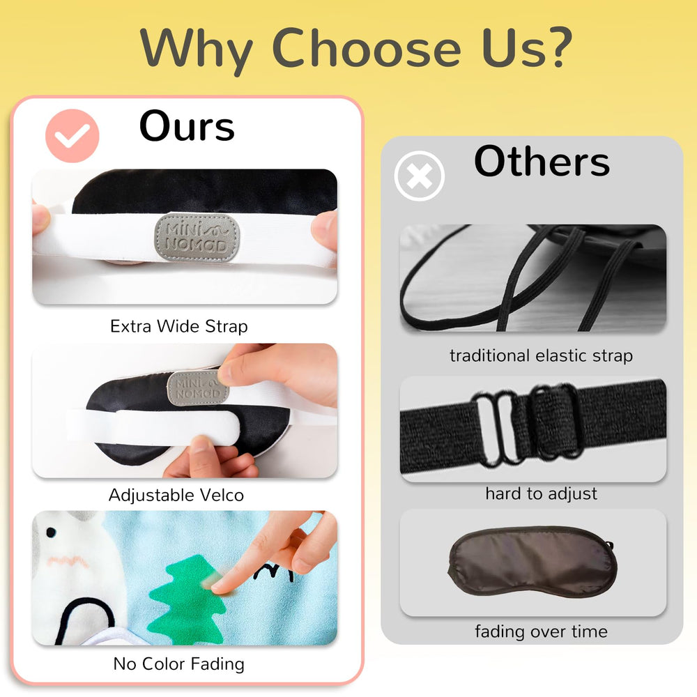 Mini Nomad sleep mask for kids during nap-time and travel
