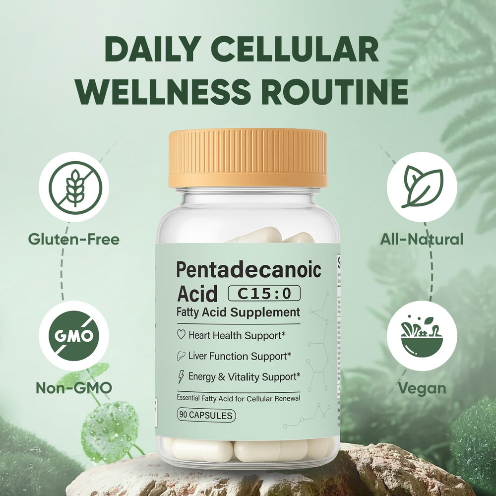 Minyang Pentadecanoic Acid Capsules on-the-go pack for travel.