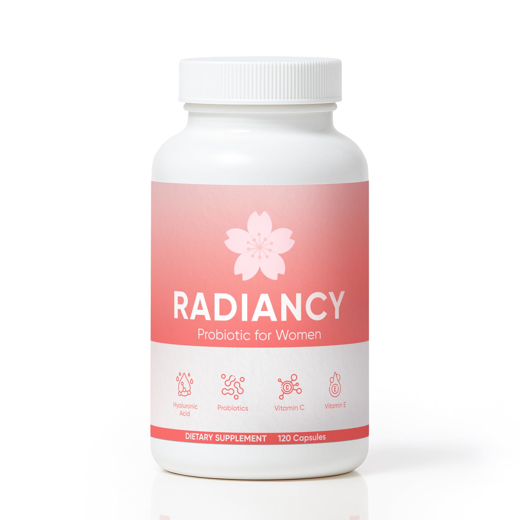Minyang Radiancy bottle displays daily probiotic support for skin and gut balance