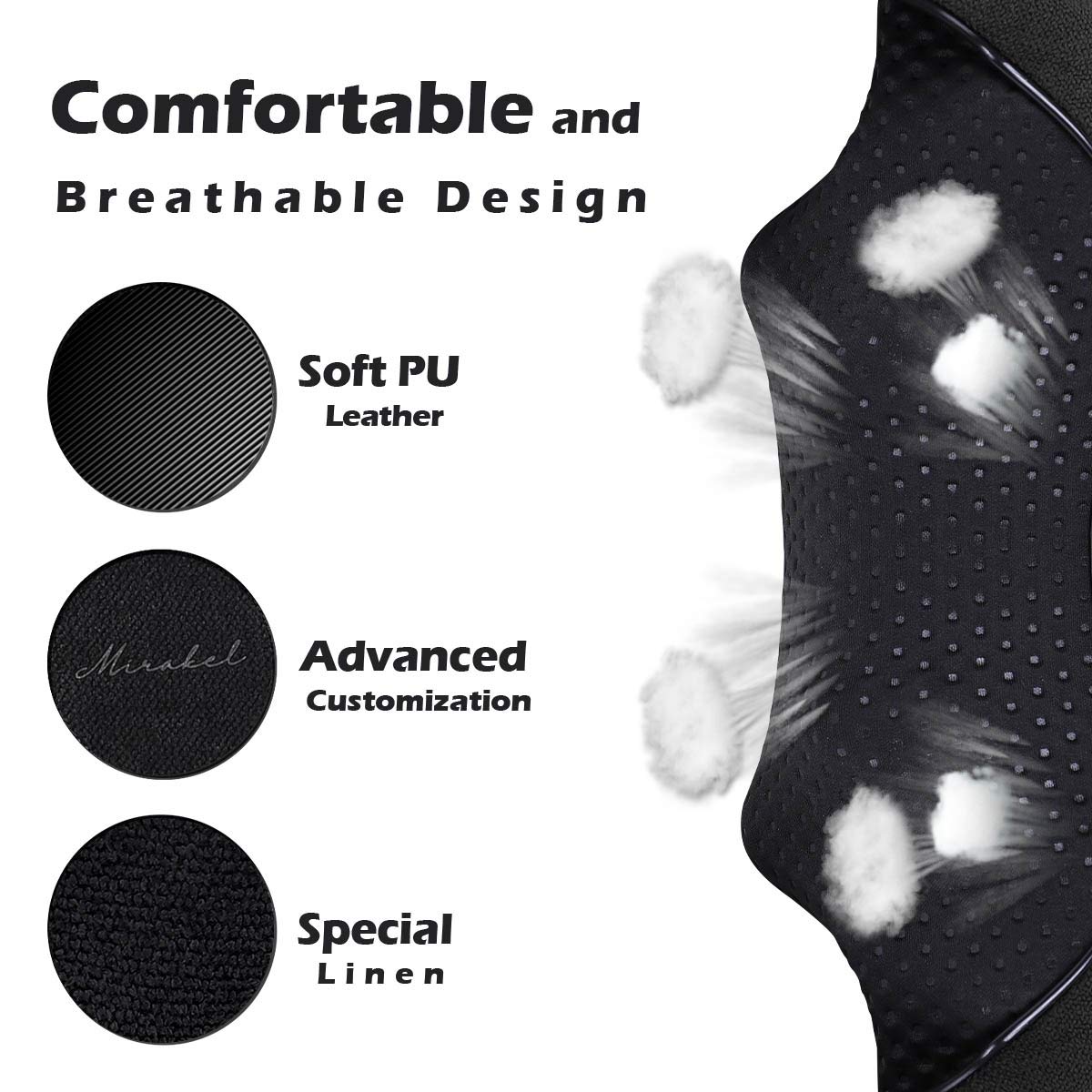 Mirakel heat function adds warmth during massage sessions