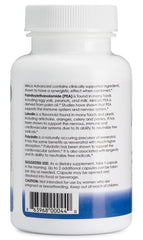 Mirica Advanced Levagen PEA visual emphasizes enhanced absorption and nervous system balance.