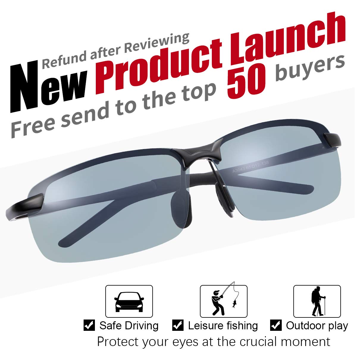 MIRYEA photochromic lenses adapting to light for versatile wear.
